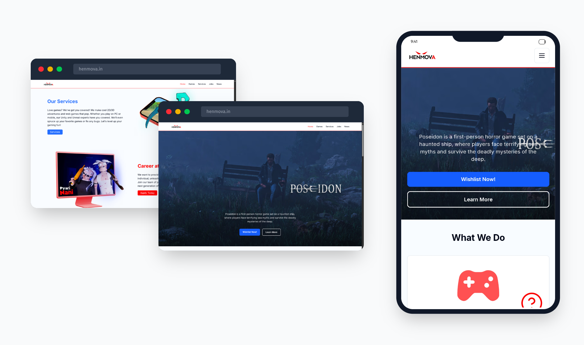 Fast & Easy Website for a Game Studio.